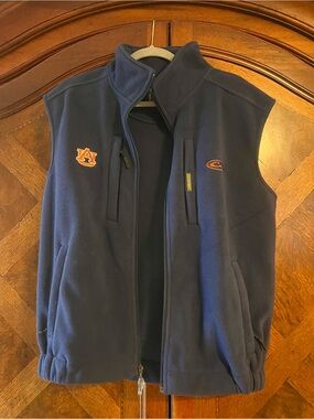 Auburn Navy Fleece Vest